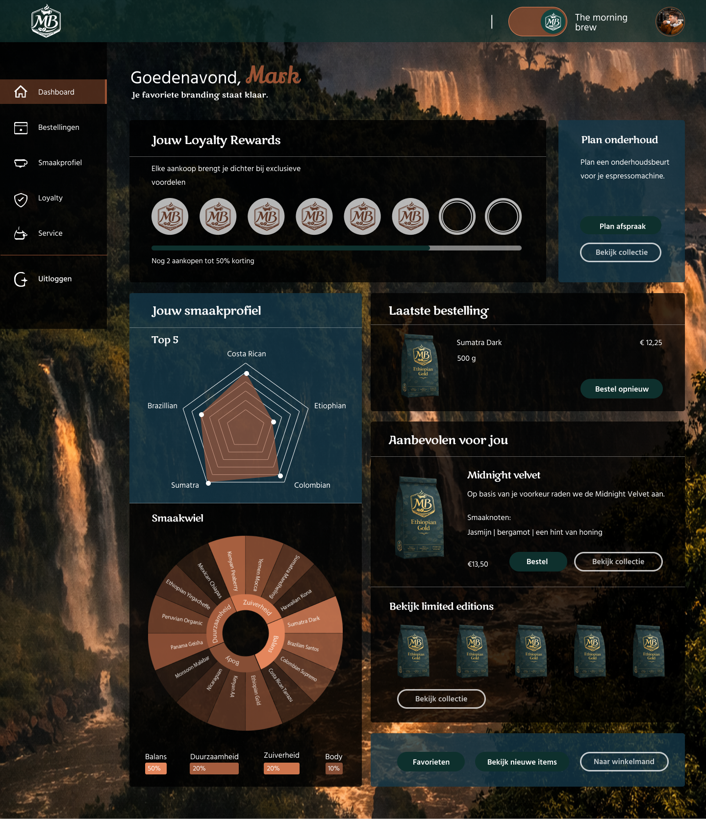 The Morning Brew scherm 3