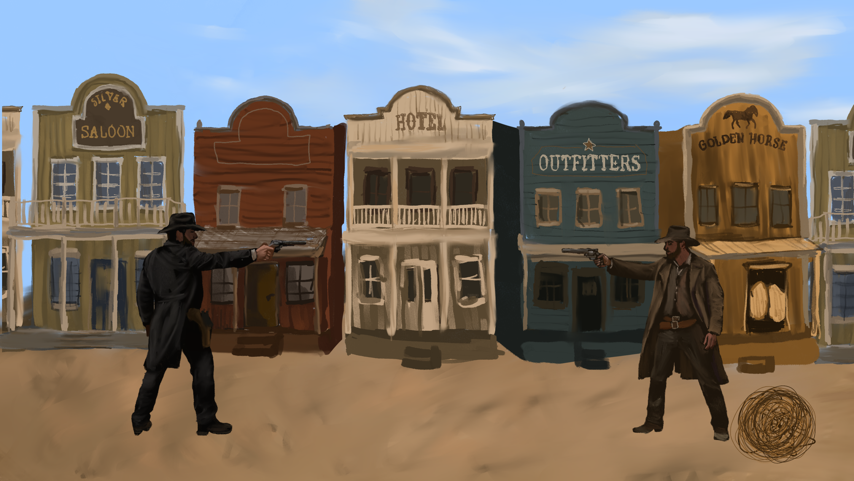 Through time tijdperk Wilde Westen