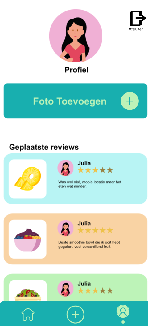 Foodie wijzer scherm 3